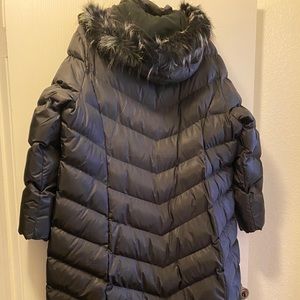 Plus size women’s long length coat